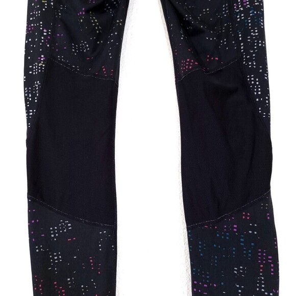 ATHLETA Fast Lane Be Free Mid Rise Leggings Black Mesh Multicolor Womens XXS - Picture 5 of 14